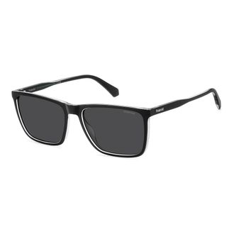 Polaroid Sunglasses, male, Black, 58 MM, Black Grey Polarized Sunglasses