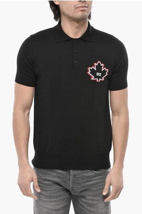 Dsquared2 Knit Polo LEAF With Jacquard Logo size Xl