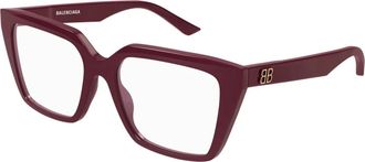 Balenciaga Bb 0130O 012 Optical Frame - Dames - Brillen - Rood - 53 MM - Accessoires