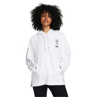 Under Armour Unisex Adult Pride Graphic Print Relaxed Fit Hoodie (Wit)