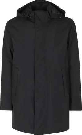 Herno Jassen, Heren, Zwart, L, Leer, Vindj Donsjas