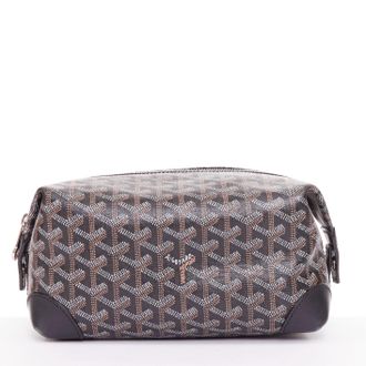 Goyard Boeing 25 Blue Goyardine Canvas Pouch Bag