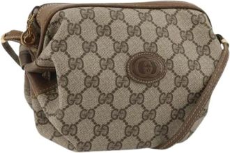 Gucci Pre-owned Mini Bags, female, Beige, Size: ONE SIZE Pre-owned Vintage Mini Shoulder Bag