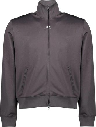 Courr&egrave;ges Signature Trainingsjack - Heren - Vesten met rits - Grijs - XL - Polyester - Hoodies & sweatvesten