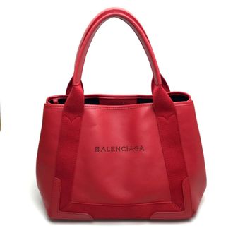 Balenciaga Red Color Leather Shoulder Bag Tote Bag (Pre-Owned)