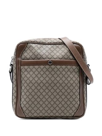 Gucci 2016-2025 Diamante Coated Canvas Zip crossbody bag - unisex - Fabric/Canvas/Leather - One Size - Brown