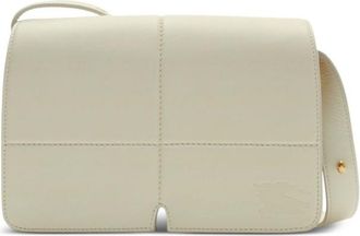 Burberry Snip Foldover-Top Calf Leather Shoulder Bag