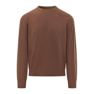K-Way Maglia Fragan a punto spugna - - Knitwear - Uomo - Marrone - L