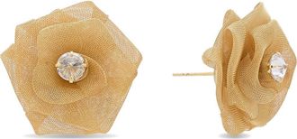 Eye Candy Los Angeles Ammara Bloom Cubic Zirconia Stud Earrings in Gold at Nordstrom Rack