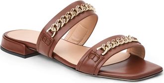 Bruno Magli Brunella Slide Sandal in Brown Nappa at Nordstrom, Size 10.5