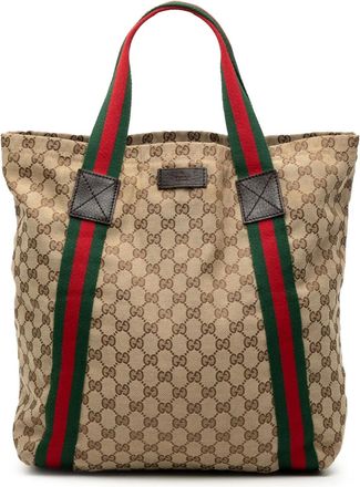 Gucci 2000-2015 Classic GG canvas shopper - Bruin