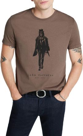 John Varvatos Walking Dead Graphic T-Shirt in Elephant at Nordstrom, Size Xx-Large