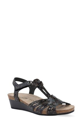 Naot Starlet Wedge Sandal in Reptile Patent at Nordstrom, Size 11Us