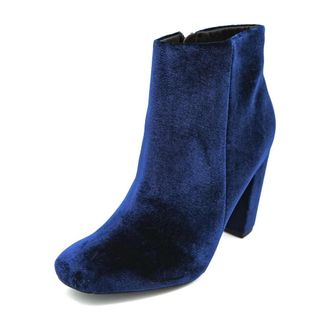 Steve Madden Schoenen, Dames, Blauw, 39 EU, Velvet Ankle Boot