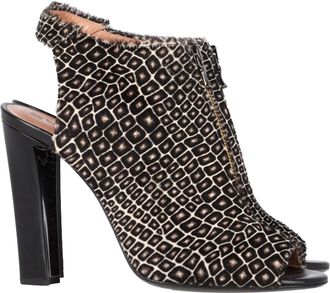 Roland Mouret Printed High Heel Boots in Multicolor Ponyhair