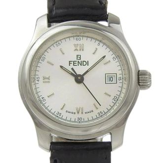 Fendi Pre-owned Watches, female, Gray, Size: ONE SIZE Pre-owned Stainless Steel Watch