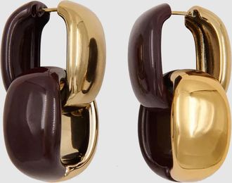 Essentiel Boucles dOreilles Karrie Brun Or