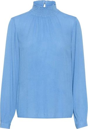 Kaffe Mujer, Blusas y Camisas, Azul, Talla: L