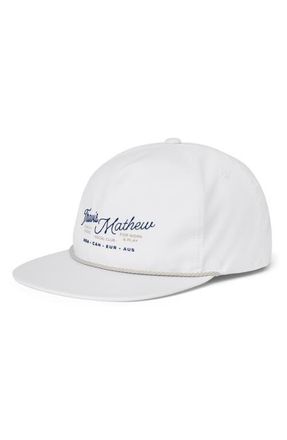 Travis Mathew Gate Crasher Snapback Baseball Cap in White at Nordstrom