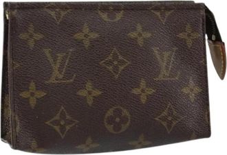 Louis Vuitton Pre-owned Vintage Canvas Clutch - Dames - Vintage Clutch - Bruin - ONE Size - Vintage