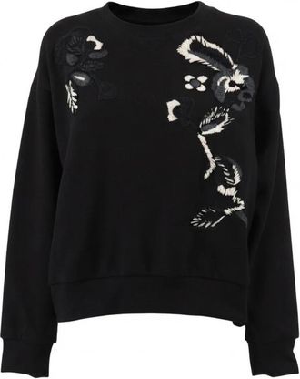 Ermanno Scervino Trui met ronde hals - Dames - Sweatshirts - Zwart - M - Hoodies & sweatvesten