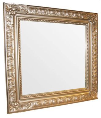 Teak & Living Spiegel Barok 70x70 cm Zilver