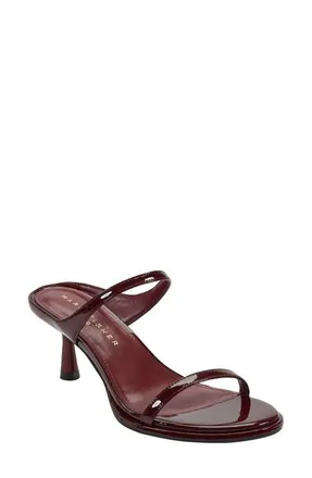 Marc Fisher Alonde Slide Sandal in Burgundy at Nordstrom, Size 6.5