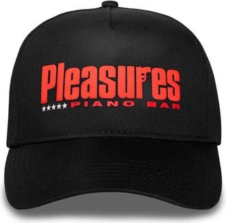 Pleasures Piano Bar Snapback Cotton Twill Trucker Hat in Black at Nordstrom