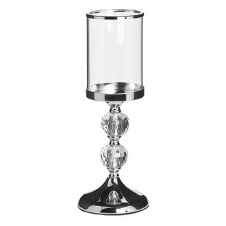 Beliani Beliani - Portavelas De Cristal Soporte De Cristal Transparente 37 Cm Cotui