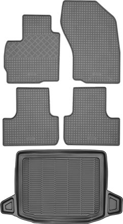 OEM Juego De Alfombrillas De Goma Para Coche Y Alfombrilla Para Maletero Para Mitsubishi Asx Crossover Del 2010