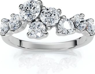 Pompeii3 1.00Ct Diamond Constellation Wedding Anniversary Ring 14k Gold or Pt Lab Grown