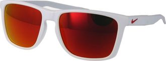 Nike Unisex White Stainless Steel Sunglasses - One Size