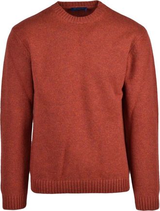 Daniele Fiesoli Truien & Vesten, Heren, Oranje, XL, Wol, Maglione Girocollo