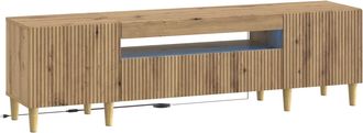 vidaXL Mueble De Tv Led Roble Artisan Madera De Ingenier&iacute;a Vidaxl
