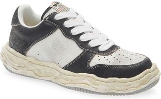Miharayasuhiro Wayne OG Sole Leather Sneaker in Black/White at Nordstrom, Size 11Us