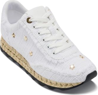 Karl Lagerfeld Womens Meaza Lace-Up Sneaker