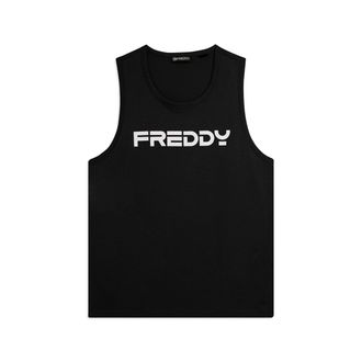 Freddy Canotta in cotone con retro vogatore e logo FREDDY