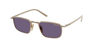 Prada PR D52S 7OE70W Mens Sunglasses Gold Size 49