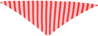 Paul Smith Pink Lambswool Striped Triangular Scarf