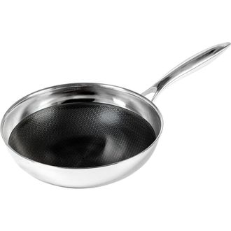 Frieling Black Cube 9-1/2 Inch 2.5 Quart Stainless/Nonstick Hybrid Chefs Pan in Silver at Nordstrom