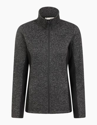 Mountain Warehouse Womens Mountain Warehouse Womens/Ladies Idris Panelled Fleece Jacket - Black - Size: 16