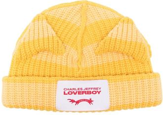 Charles Jeffrey Loverboy Chunky Ears Logo-patch Beanie Hat