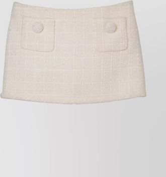 Marc Jacobs textured fabric mini skirt with button detail