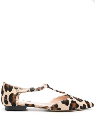 P.A.R.O.S.H. Animalier ballerinas - Beige