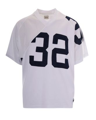 Arte Deconstructed Jersey T-Shirt with Distorted Number Design
