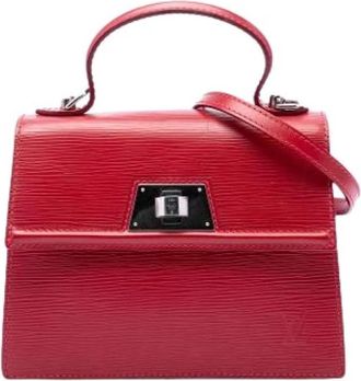 Louis Vuitton Pre-owned Sevigne PM - Dames - Vintage Handtas - Rood - ONE Size - Leer - Vintage