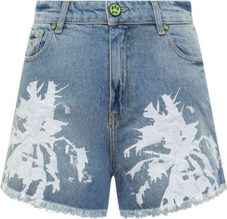 Barrow Shorts sportivi con stampa astratta - Blu