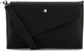 Montblanc Black Leather Crossbody Bag