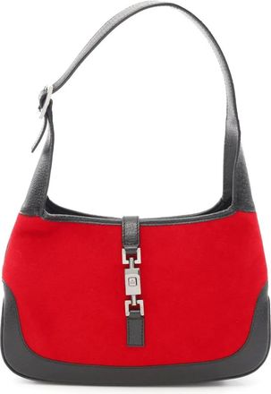 Gucci Borsa a spalla Jackie mini in lana 2000-2015 - Nero