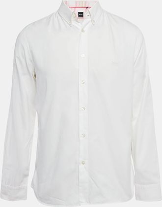 HUGO BOSS Boss Hugo Boss White Cotton Regular Fit Shirt